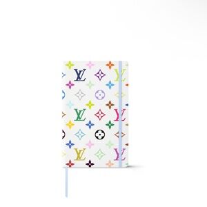 New,authentic Louis Vuitton × TM Monogram Multicolore Jane
Notebook MM